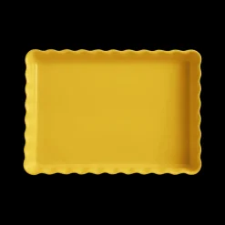 EMILE HENRY Plat De Cuisson|Moules À Gâteaux|Moule à Tarte Rectangulaire en Céramique 33,5 x 24 cm Provence