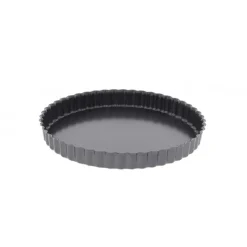 DE BUYER Moule Anti-adhésif|Moules À Gâteaux|Moule Anti Adhésif Tarte Cannelée Fond Amovible Ø 20 cm x H 2 cm