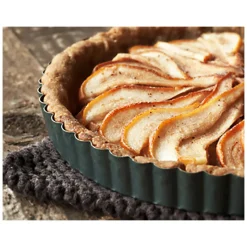 DE BUYER Moule Anti-adhésif|Moules À Gâteaux|Moule Anti Adhésif Tarte Cannelée Fond Amovible Ø 32 cm x H 3 cm