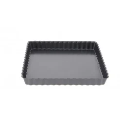 DE BUYER Moule Anti-adhésif|Moules À Gâteaux|Moule Anti Adhésif Tarte Carrée Fond Amovible 23 cm x H 2,7 cm
