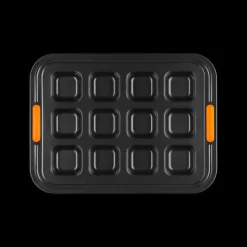 LE CREUSET Moule Anti-adhésif|Moules À Gâteaux|Moule Brownie Antiadhésif 12 Empreintes 40 x 30 cm