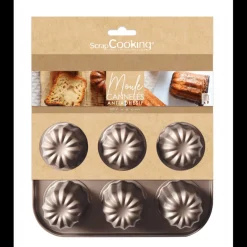 SCRAPCOOKING Moule Anti-adhésif|Moules À Gâteaux|Moule Cannelés Antiadhésif 26,5 cm x H 6 cm