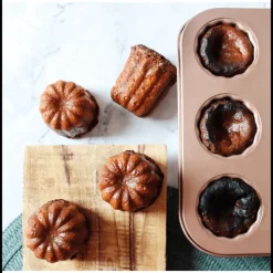 SCRAPCOOKING Moule Anti-adhésif|Moules À Gâteaux|Moule Cannelés Antiadhésif 26,5 cm x H 6 cm