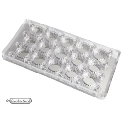 CHOCOLATE WORLD Moules À Chocolat|Moule Chocolat Aimanté Rond 3,2 cm (x15)