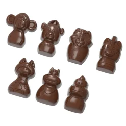 CHOCOLATE WORLD Moules À Chocolat|Moule Chocolat Animaux du Zoo 31 mm (x21)