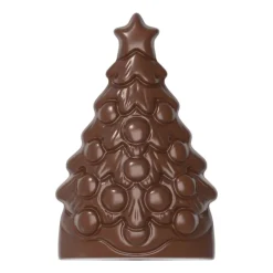 CHOCOLATE WORLD Moules À Chocolat|Moule Chocolat Arbre de Noël 9 x 5,9 cm (x4)