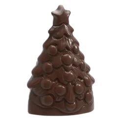 CHOCOLATE WORLD Moules À Chocolat|Moule Chocolat Arbre de Noël 9 x 5,9 cm (x4)