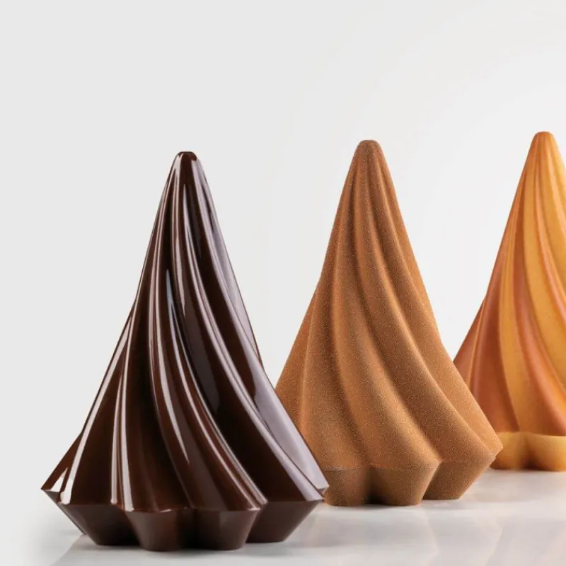 PAVONI Moules À Chocolat|Moule Chocolat Arbre Twirl Ø 15 x H 20 cm (x2)