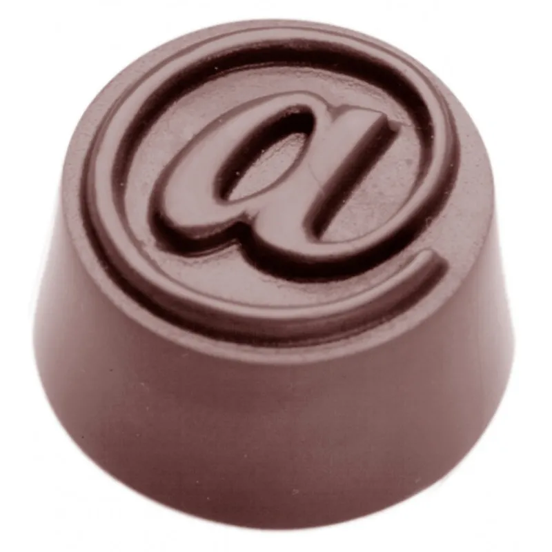 CHOCOLATE WORLD Moules À Chocolat|Moule Chocolat Arobase Ø 28 mm (x32)