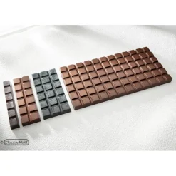 CHOCOLATE WORLD Moules À Chocolat|Moule Chocolat Barre 6 Carrés (x10)