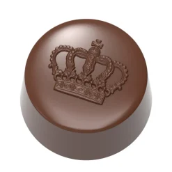 CHOCOLATE WORLD Moules À Chocolat|Moule Chocolat Bonbon Couronne Ø3 cm (x21)