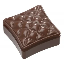 CHOCOLATE WORLD Moules À Chocolat|Moule Chocolat Bonbonnière Oreiller Chesterfield 117 mm (x2)