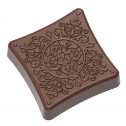 CHOCOLATE WORLD Moules À Chocolat|Moule Chocolat Bonbonnière Oreiller Chesterfield 117 mm (x2)