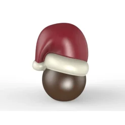 POP CHOCOLAT Moules À Chocolat|Moule Chocolat Boules de Noël Ø55x90 mm (x4) Chocolat Form