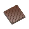 CHOCOLATE WORLD Moules À Chocolat|Moule Chocolat Caraque avec lignes 31 mm (x21)