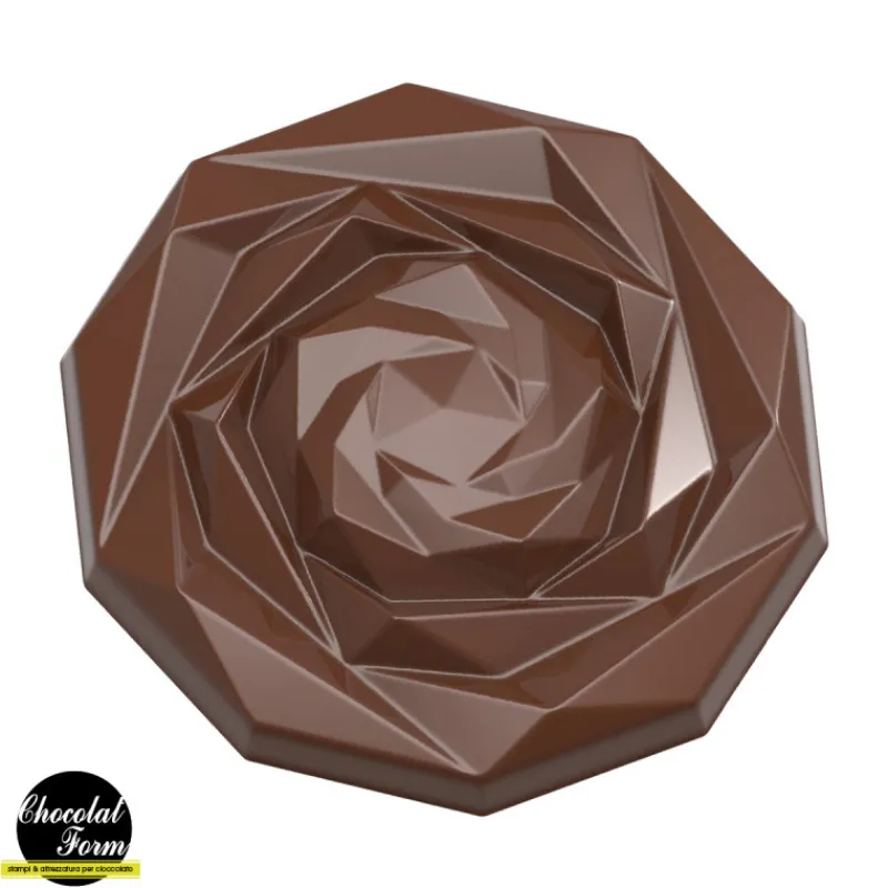 Chocolat Form Moules À Chocolat|Moule Chocolat Caraque Rose 4,5 cm (x10)