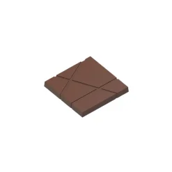 Chocolat Form Moules À Chocolat|Moule Chocolat Carré avec Rayures 7,5 cm (x3)