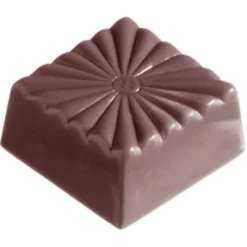 CHOCOLATE WORLD Moules À Chocolat|Moule Chocolat Carré Strié (x32)