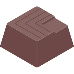 CHOCOLATE WORLD Moules À Chocolat|Moule Chocolat Carré Strié (x21)