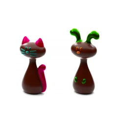 POP CHOCOLAT Moules À Chocolat|Moule Chocolat Chat et Lapin de Pâques (x4)