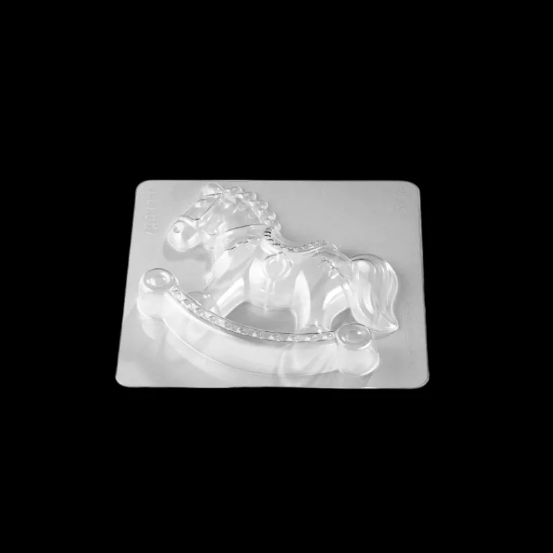 PAVONI Moules À Chocolat|Moule Chocolat Cheval à Bascule 17,5 x 5,5 cm x H 15,5 cm (x2)