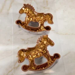 PAVONI Moules À Chocolat|Moule Chocolat Cheval à Bascule 17,5 x 5,5 cm x H 15,5 cm (x2)
