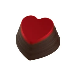 POP CHOCOLAT Moules À Chocolat|Moule Chocolat Coeur Empilé 35 mm (x24)