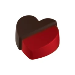 POP CHOCOLAT Moules À Chocolat|Moule Chocolat Coeur Fendu 35 mm (x24)