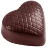 CHOCOLATE WORLD Moules À Chocolat|Moule Chocolat Coeur Strié (x32)