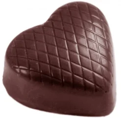 CHOCOLATE WORLD Moules À Chocolat|Moule Chocolat Coeur Strié (x32)