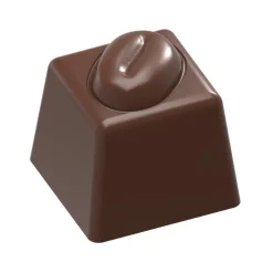 CHOCOLATE WORLD Moules À Chocolat|Moule Chocolat Cube Grain de Café 20 mm (x24)