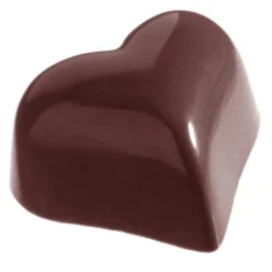 CHOCOLATE WORLD Moules À Chocolat|Moule Chocolat Cœur Rond 3,6 x 3 cm (x28)