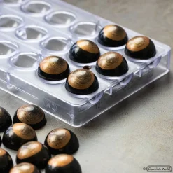 CHOCOLATE WORLD Moules À Chocolat|Moule Chocolat Demi-Sphère Ø3 cm (x24)
