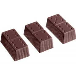 CHOCOLATE WORLD Moules À Chocolat|Moule Chocolat Domino 41 x 21 mm (x24)