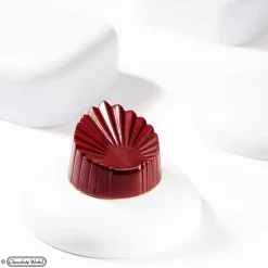 CHOCOLATE WORLD Moules À Chocolat|Moule Chocolat Feuille Plissée 33,5mm (x21)