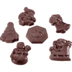 CHOCOLATE WORLD Moules À Chocolat|Moule Chocolat Figurines de Noël (x24)