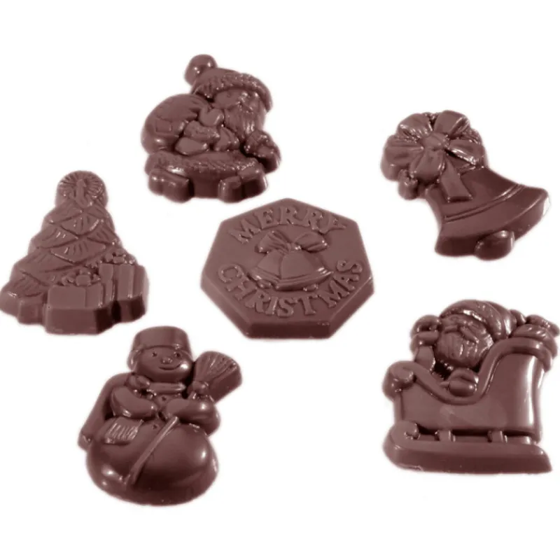 CHOCOLATE WORLD Moules À Chocolat|Moule Chocolat Figurines de Noël (x24)