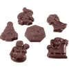 CHOCOLATE WORLD Moules À Chocolat|Moule Chocolat Figurines de Noël (x18)