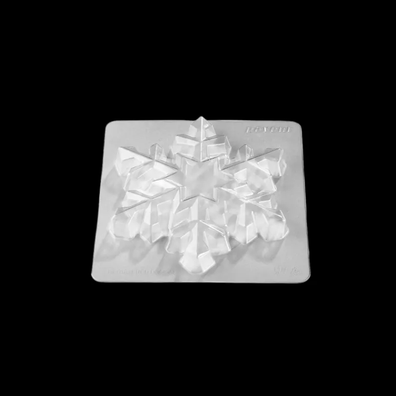 PAVONI Moules À Chocolat|Moule Chocolat Flocon de Neige 16 x 18 cm x H 4,5 cm (x2)