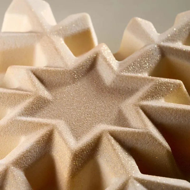 PAVONI Moules À Chocolat|Moule Chocolat Flocon de Neige 16 x 18 cm x H 4,5 cm (x2)