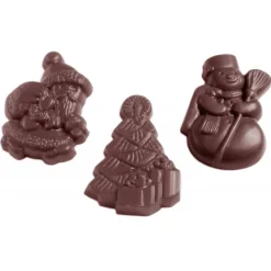 CHOCOLATE WORLD Moules À Chocolat|Moule Chocolat Friture de Noël (x18)