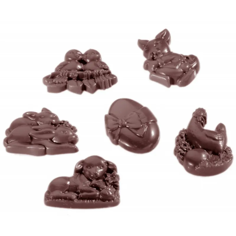 CHOCOLATE WORLD Moules À Chocolat|Moule Chocolat Friture de Pâques 4,5 cm (x18)