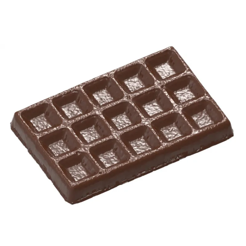 CHOCOLATE WORLD Moules À Chocolat|Moule Chocolat Gaufre de Bruxelles 103,5 mm (x3)