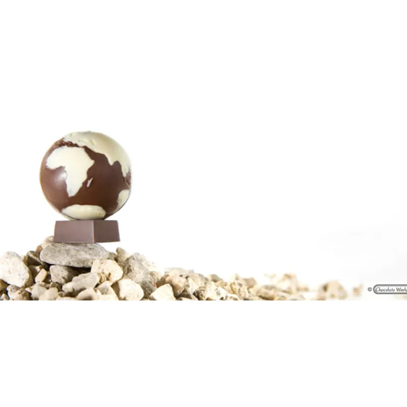 CHOCOLATE WORLD Moules À Chocolat|Moule Chocolat Globe Terrestre Ø 50 mm (x8)