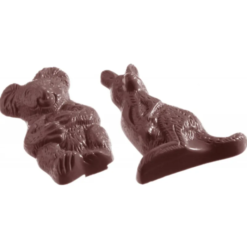 CHOCOLATE WORLD Moules À Chocolat|Moule Chocolat Kangourou et Koala 60 mm (x12)