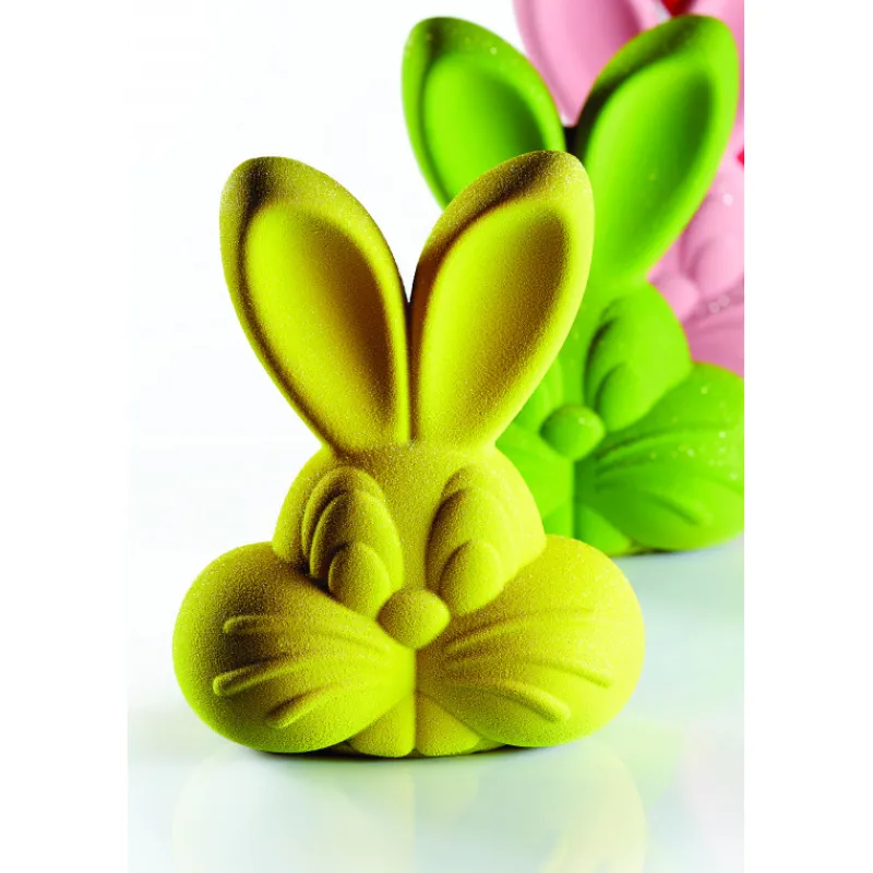 PAVONI Moules À Chocolat|Moule Chocolat Lapin Roger 15,5 x 11 cm x H 20 cm (x2)