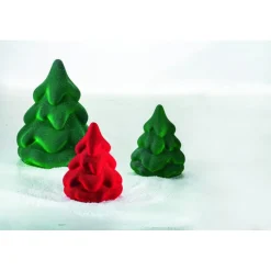 PAVONI Moules À Chocolat|Moule Chocolat Mini Sapin de Noël Ø 9,5 x H 12 cm (x2)