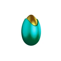 POP CHOCOLAT Moules À Chocolat|Moule Chocolat Oeuf Bicolore 6.9 cm (x4)