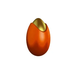 POP CHOCOLAT Moules À Chocolat|Moule Chocolat Oeuf Bicolore 6.9 cm (x4)