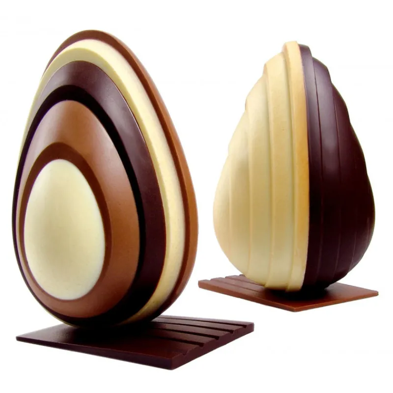 PAVONI Moules À Chocolat|Moule Chocolat Oeuf Level Ø 13 x H 20 cm (x2)